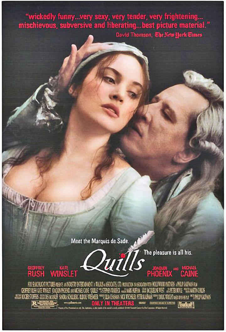 Kate Winslet and Geoffrey Rush in Quills (2000)