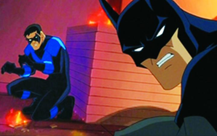 Neil Patrick Harris and Bruce Greenwood in Batman: Under the Red Hood (2010)