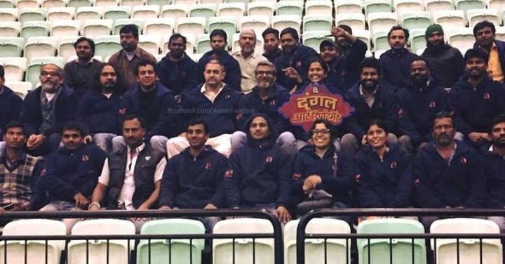 Aamir Khan and Nitesh Tiwari in Dangal (2016)