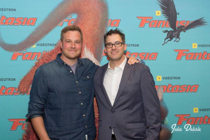 Robert D. Krzykowski and Brett Hatcher at an event for The Man Who Killed Hitler and Then the Bigfoot (2018)