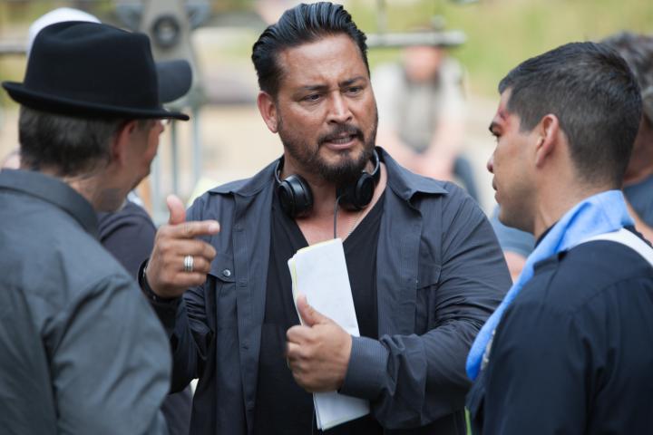 Director and Writer Ben Hernandez Bray on the set of his Debut feature film