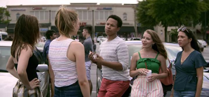 Maddie Phillips, Charity Cervantes, Devon Hales, Anjelica Bette Fellini, and Eric Graise in Teenage Bounty Hunters (2020)